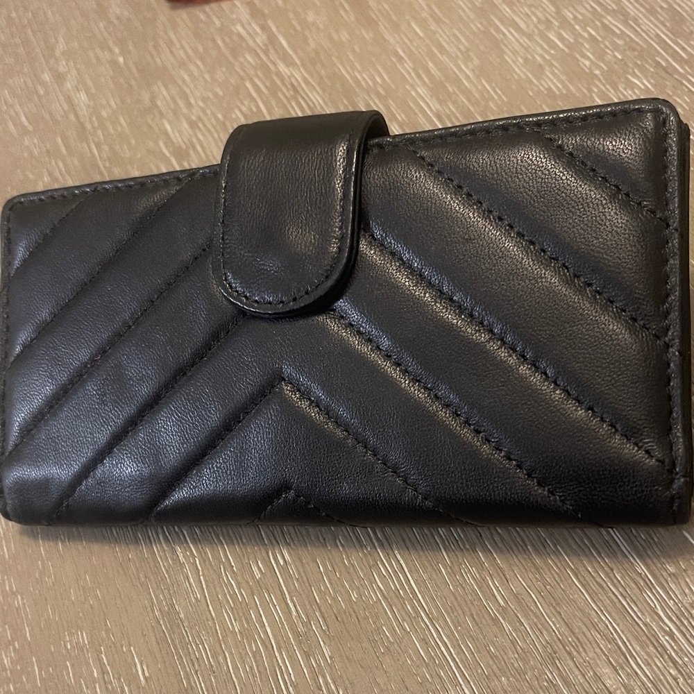 Elegant Black Quilted Women's Wallet